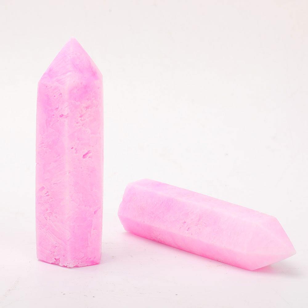 Set of 2 Pink Aragonite Points Crystal wholesale suppliers