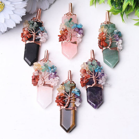 2.5" Tree of Life Crystal Pendant Crystal wholesale suppliers