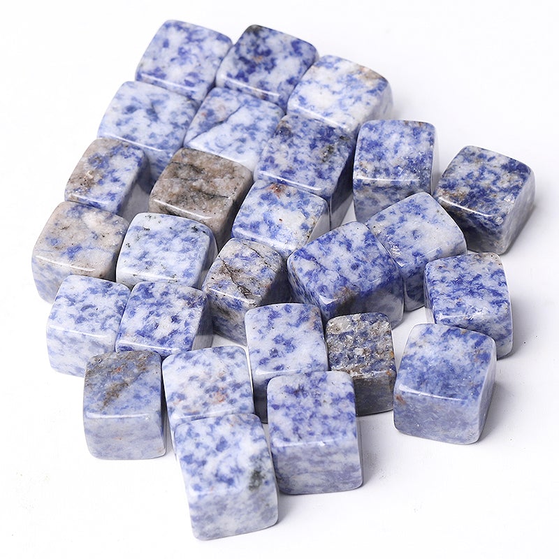 0.1kg Blue Spots Crystal Cubes Crystal wholesale suppliers