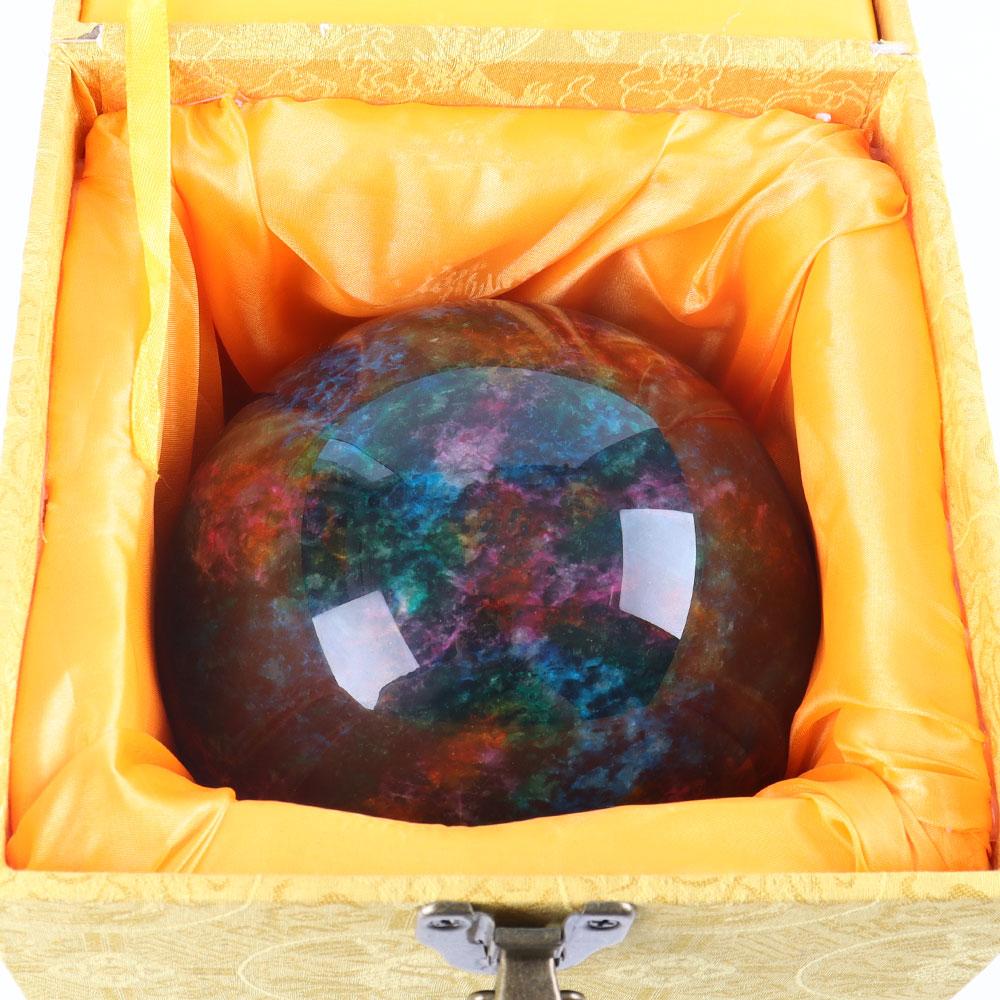 6.29”Rainbow Large Decorative Colorful Jade Sphere Crystal wholesale suppliers