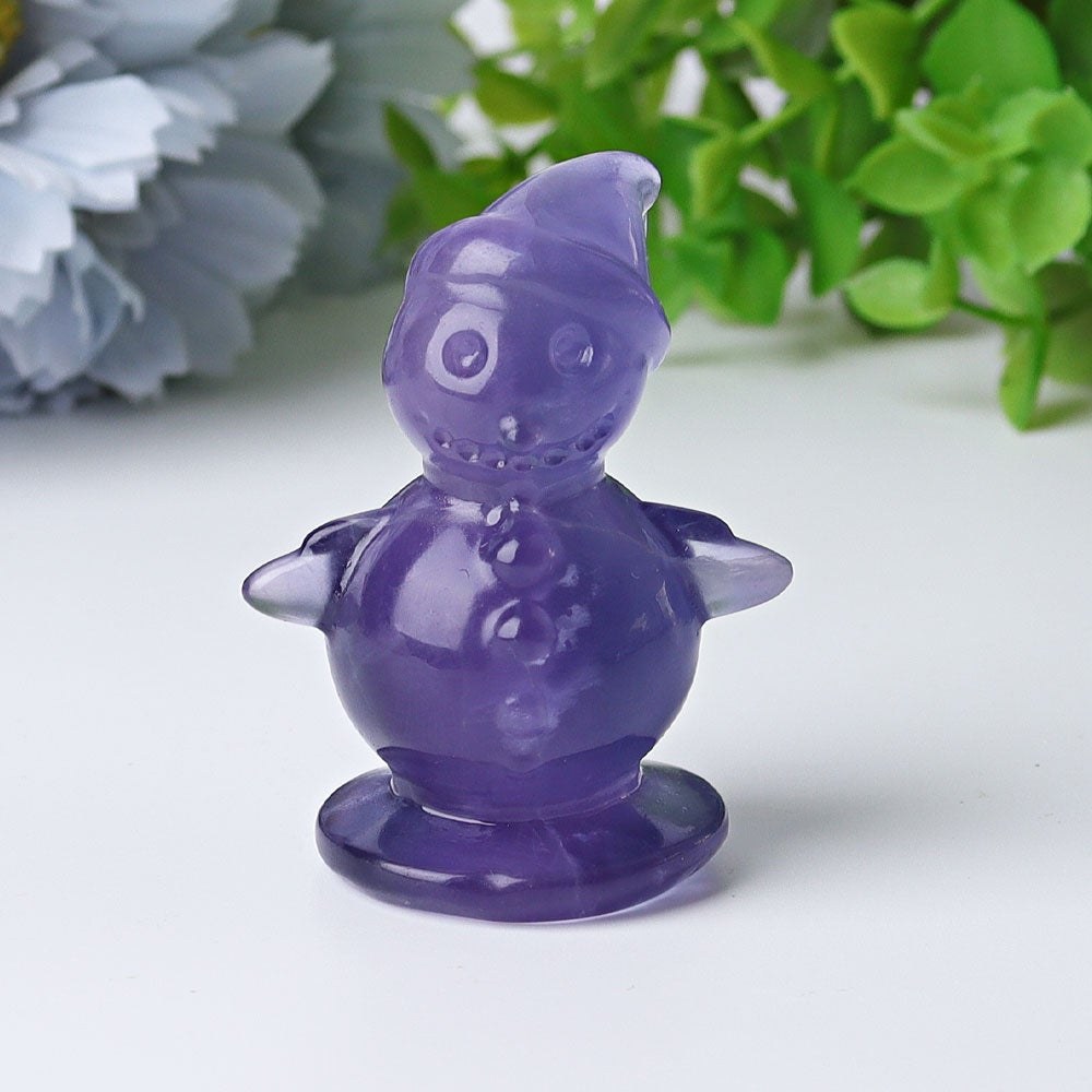 2.3" Fluorite Snowman Crystal Carvings Crystal wholesale suppliers