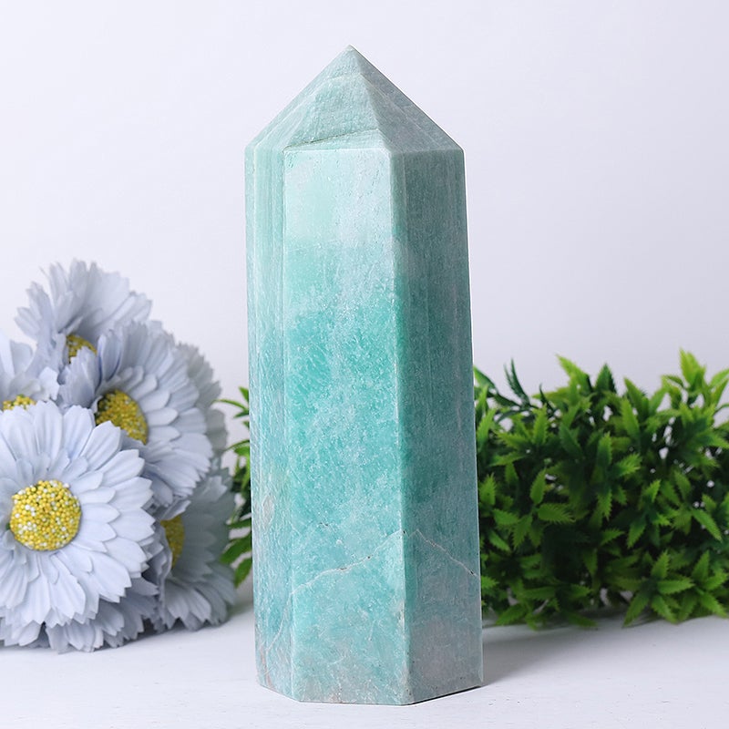 7" Unique Amazonite Crystal Tower