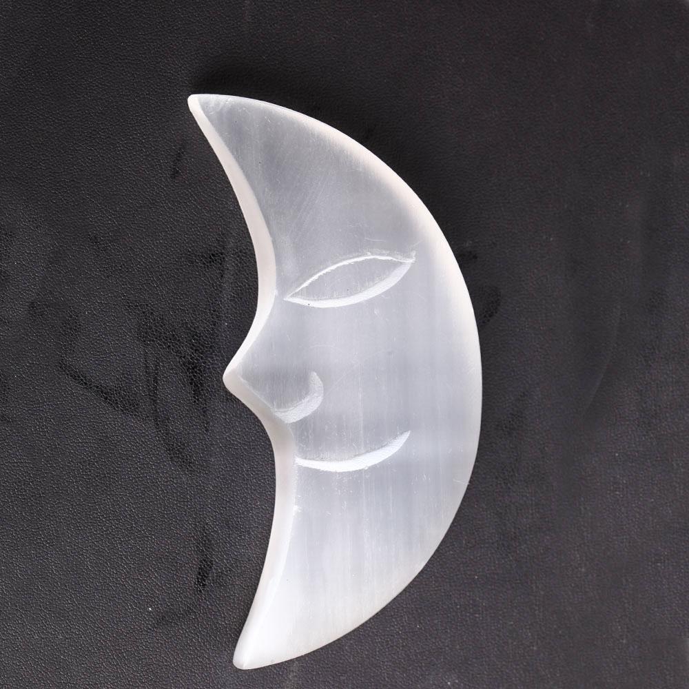 Selenite Crystal Carving Moon 3.5" Crystal wholesale suppliers