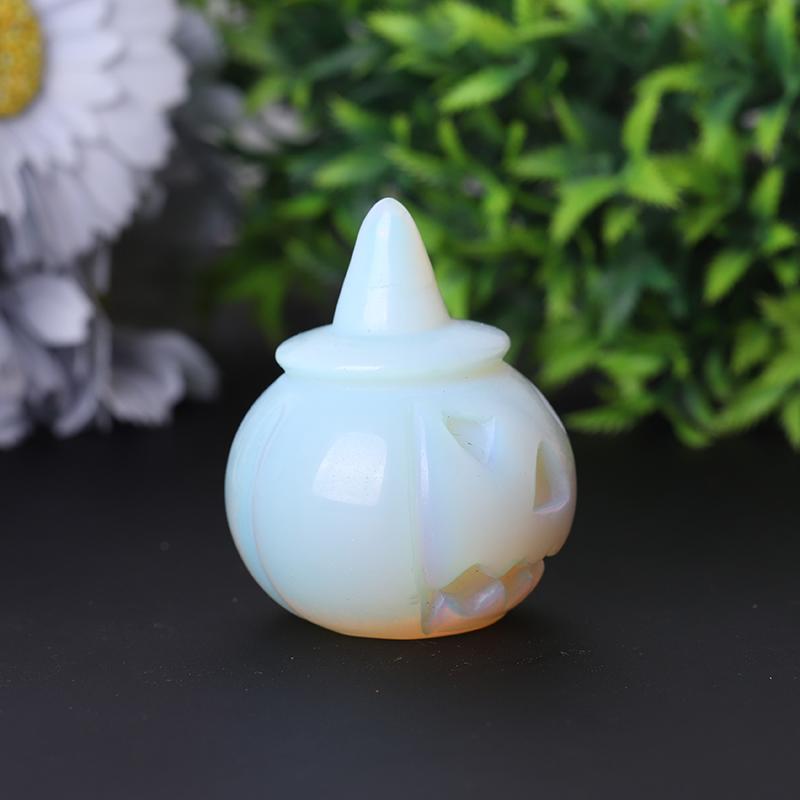 2" Opalite Pumpkin Crystal Carvings for Halloween Crystal wholesale suppliers