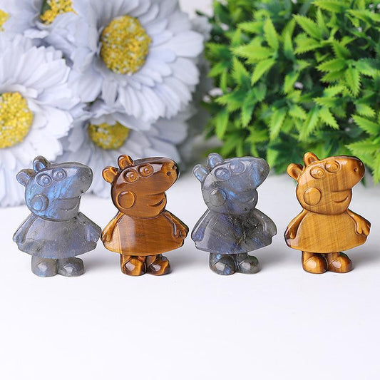 1.8" Peppa Pig Crystal Carvings Crystal wholesale suppliers