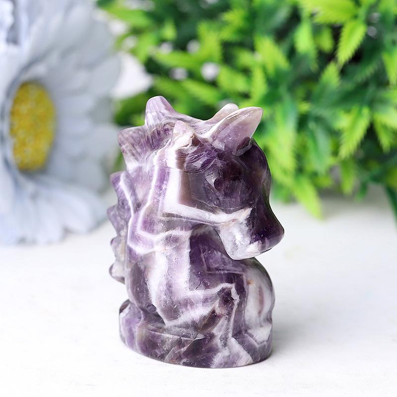 2.3" Dream Amethyst Unicorn Crystal Carvings Crystal wholesale suppliers