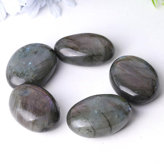 1.5"-2.0" Labradorite Tumbles Palm stones Crystal wholesale suppliers