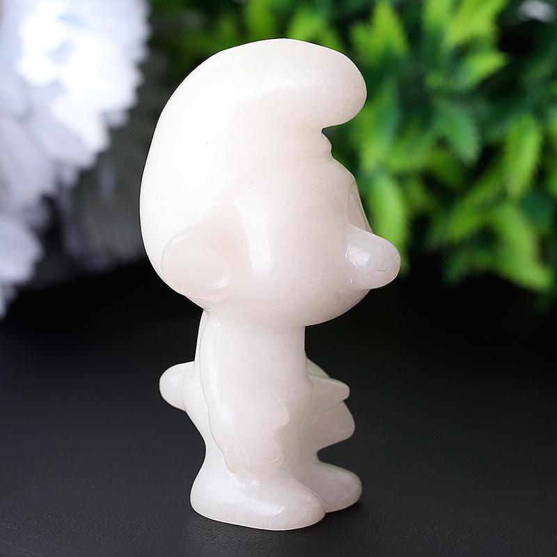 2.6" White Jade The Smurfs Crystal Carvings Crystal wholesale suppliers