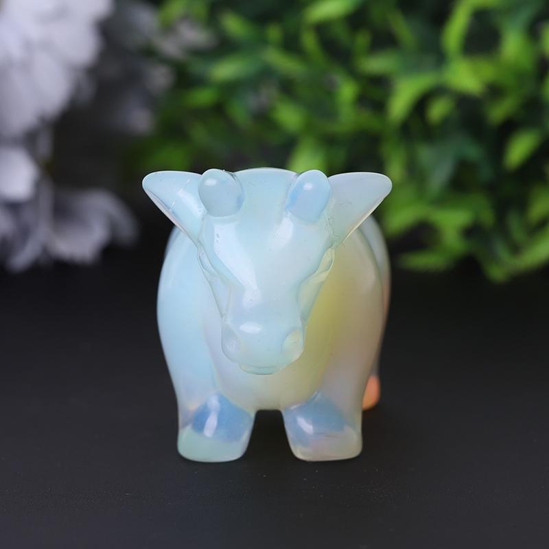 3.5" Opalite Cow Crystal Carving