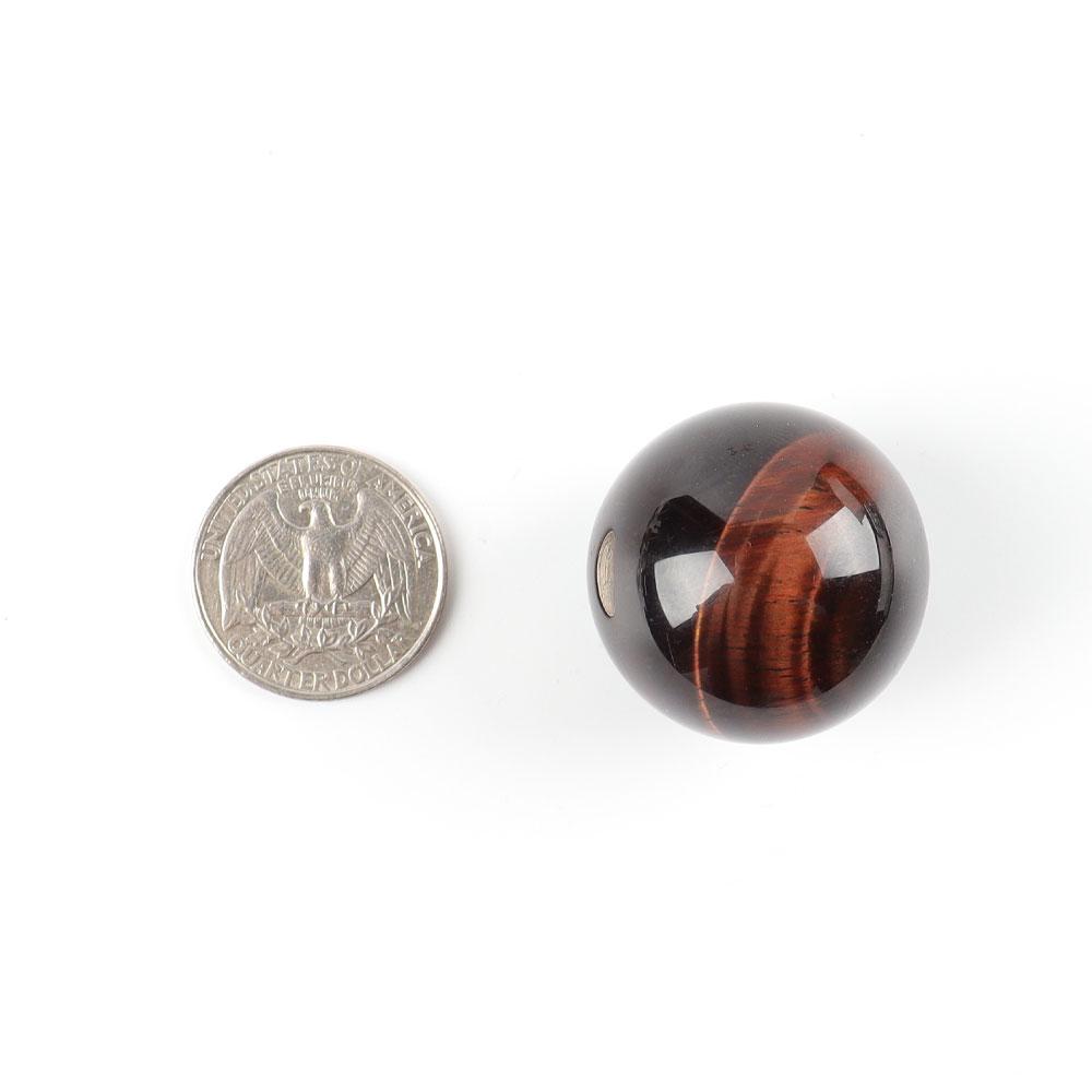 1.2"-1.3" Red Tiger Eye Crystal Sphere Crystal wholesale suppliers