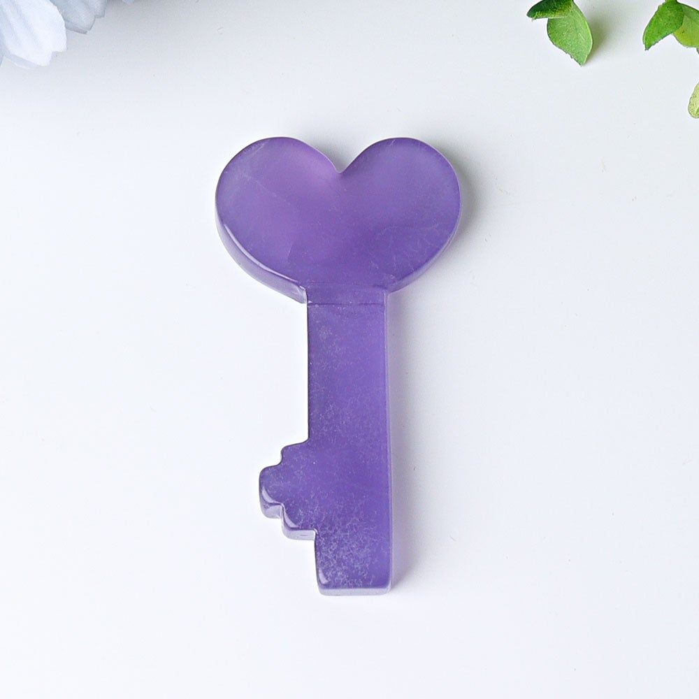 3" Fluorite Heart Key Crystal Carvings Crystal wholesale suppliers