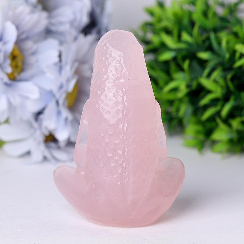 3.9" Rose Quartz Mother Earth Crystal Carvings Crystal wholesale suppliers