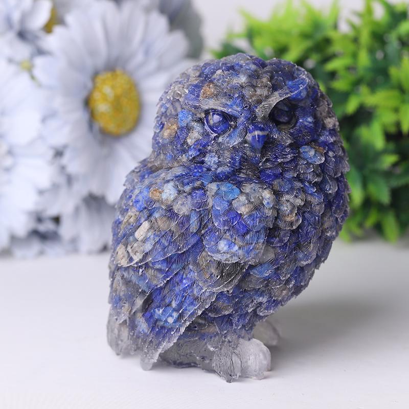 4" Owl Resin Crystal Carvings Crystal wholesale suppliers