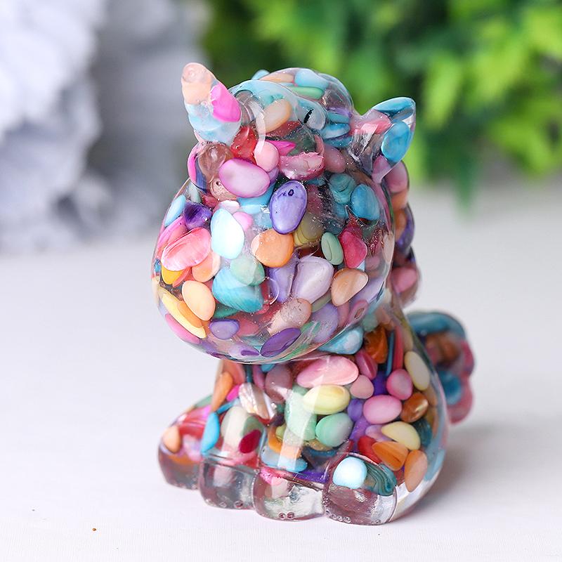 2.5"-3.0" Resin Unicorn Crystal Carvings Crystal wholesale suppliers