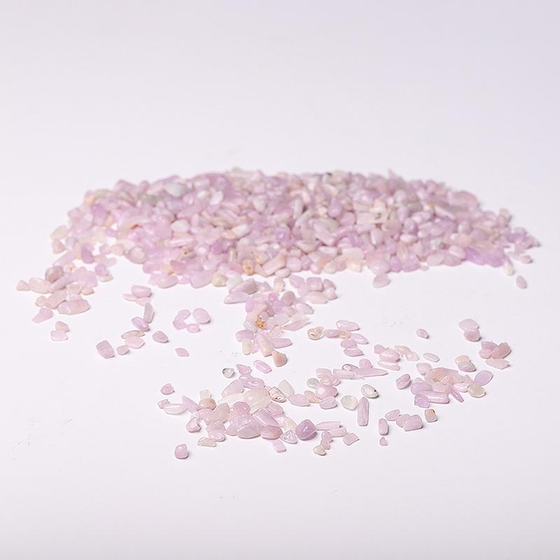 0.1kg Different Size Natural Kunzite Crystal Chips for Decoration Crystal wholesale suppliers