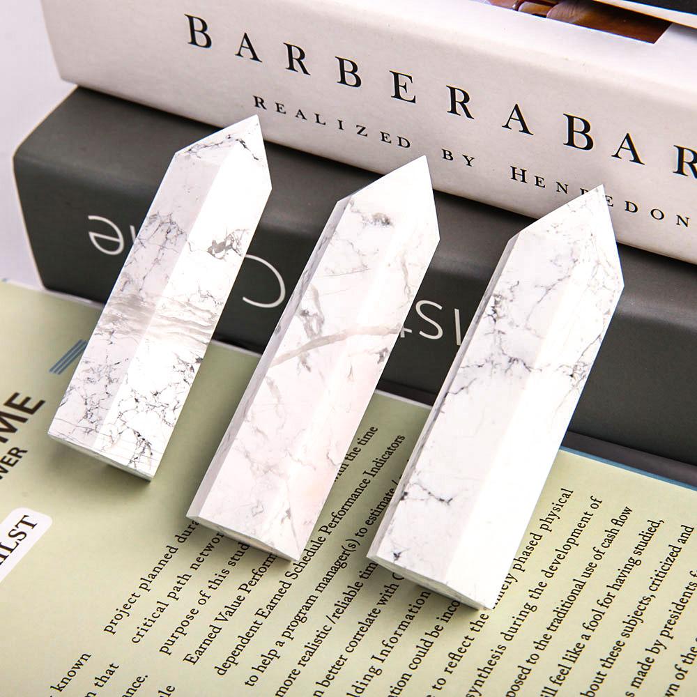 Set of 3 Howlite Crystal Point Crystal wholesale suppliers