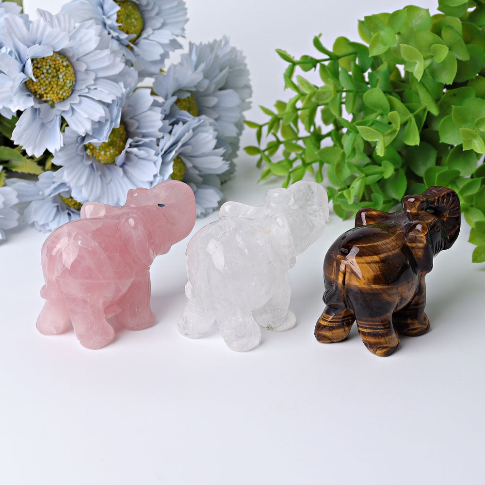 3" Elephant Crystal Carvings Crystal wholesale suppliers