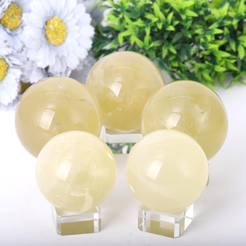 2.0"-4.5" Citrine Sphere Crystal wholesale suppliers