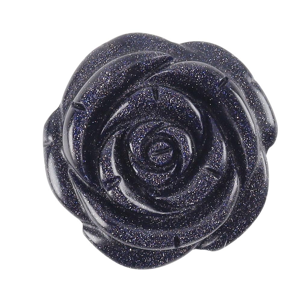 Crystal Flower Pocket Stone Hand Carved Gemstone Flower Healing Crystal Rose Flower For Sale Crystal wholesale suppliers