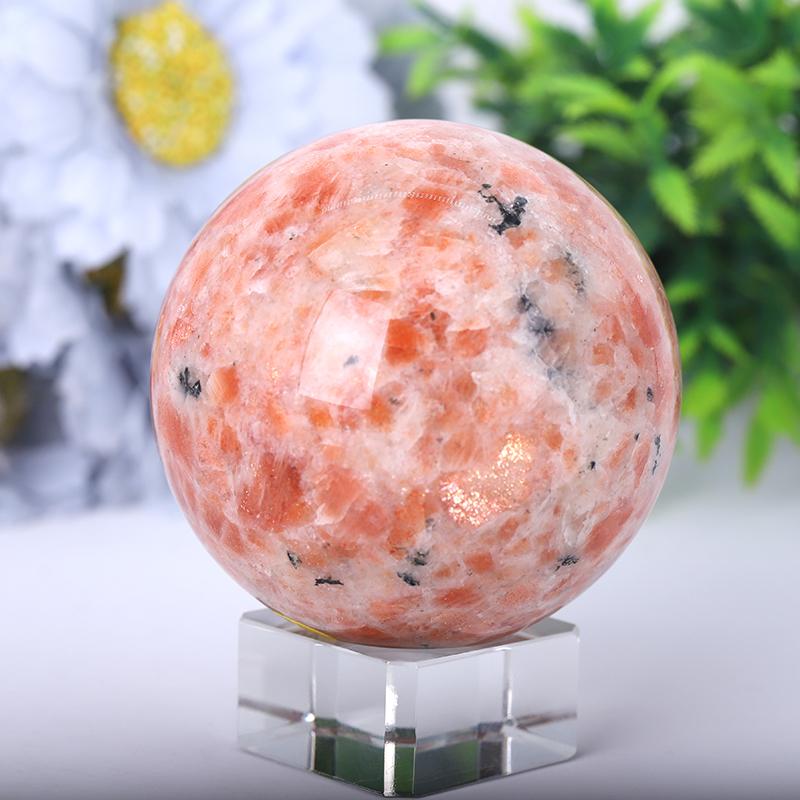 2.5"-4.5" Gold Strawberry Quartz Sphere Crystal wholesale suppliers