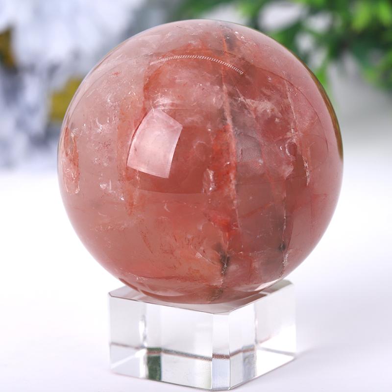 2.5“-4.5” Fire Quartz Sphere Crystal wholesale suppliers