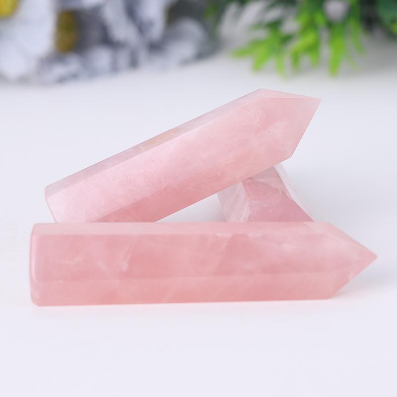 Natural Rose Quartz Point Healing Crystal Tower Crystal wholesale suppliers