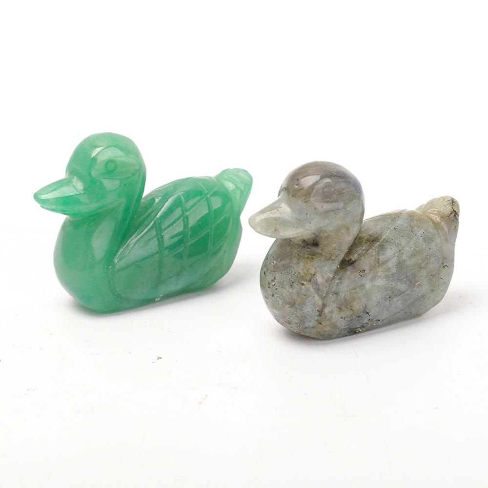 2" Aventurine Labradorite Duck Carvings