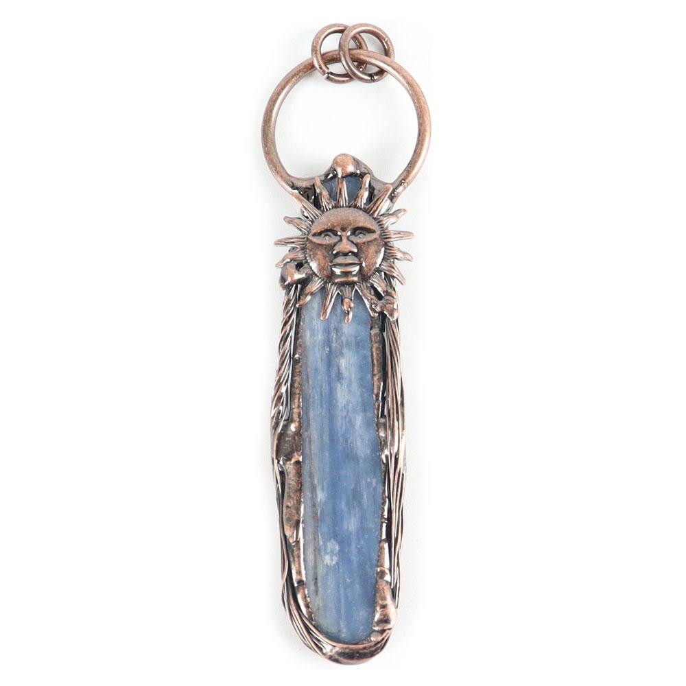 Natural Blue Kyanite Crystal Necklace Pendant For Woman Man Crystal wholesale suppliers