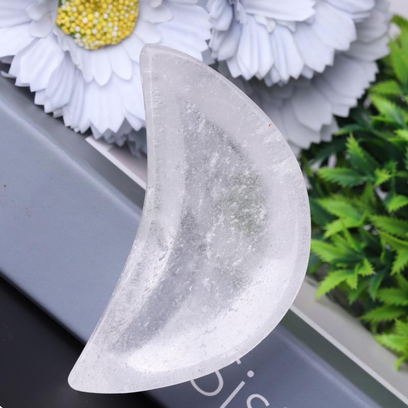 3.5" Clear Quartz Moon Shape Bowl Crystal Carvings Crystal wholesale suppliers