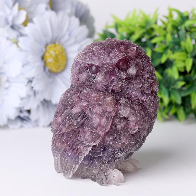 4" Owl Resin Crystal Carvings Crystal wholesale suppliers