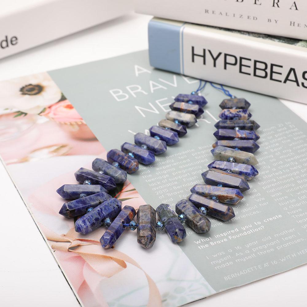 Sodalite Crystal Point Necklace Crystal wholesale suppliers