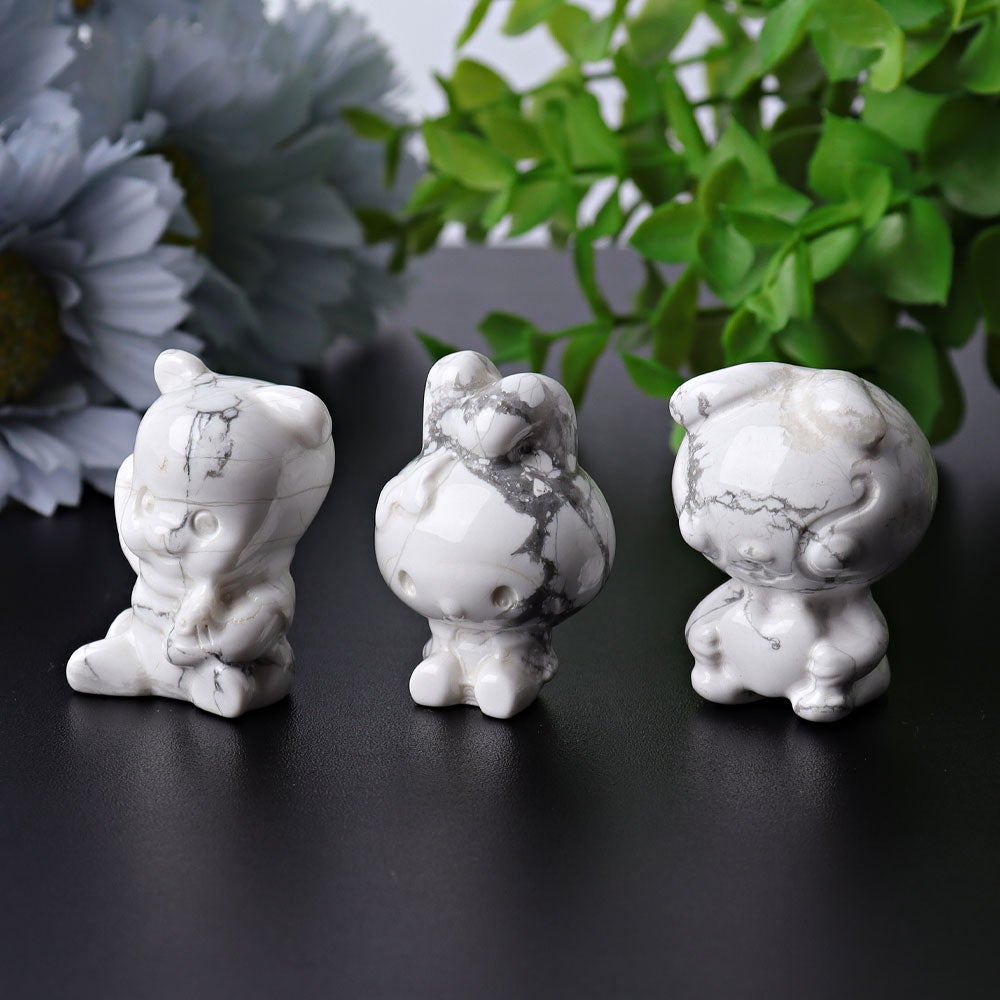 1.5" Howlite Animal Crystal Carvings Crystal wholesale suppliers