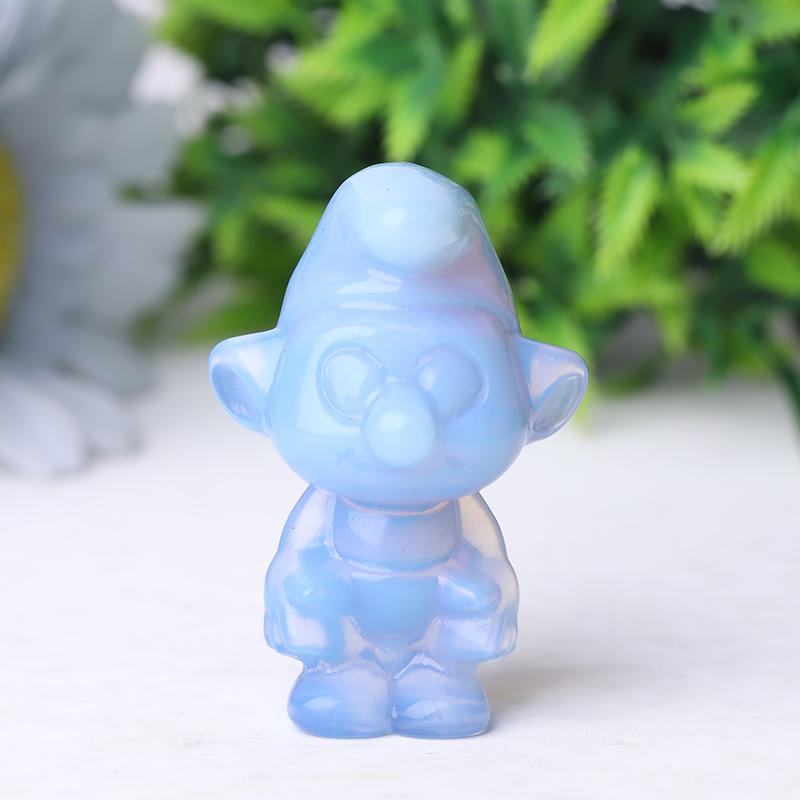 2" Blue Opalite Smurfs Crystal Carvings Crystal wholesale suppliers