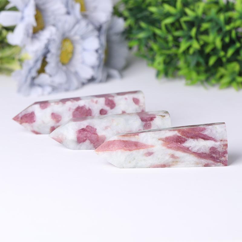 Natural High Quality Pink Tourmaline Point Healing Crystal Tower Crystal wholesale suppliers