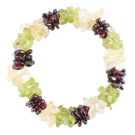 Peridot Garnet Citrine Mixed Chips Bracelet Crystal wholesale suppliers