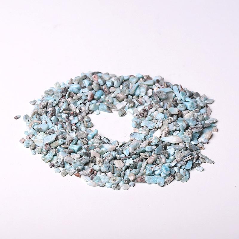 0.1kg 5-7mm Natural Larimar Chips Crystal Chips for Decoration Crystal wholesale suppliers