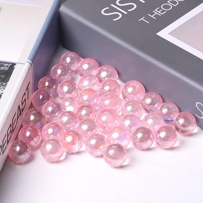 0.5-0.7'' High Quality Pink Aura Crystal Spheres Crystal Balls for Healing Crystal wholesale suppliers