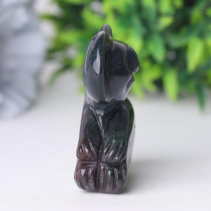 2" Moss Agate Koala Crystal Carving Crystal wholesale suppliers