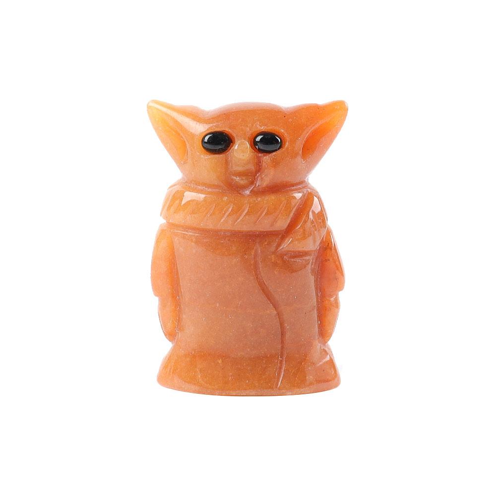 Red Aventurine Crystal Carving Yoda 2" Crystal wholesale suppliers