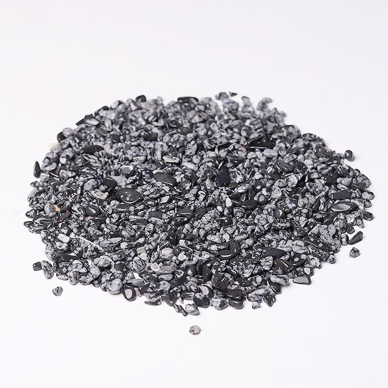 0.1kg Natural Snowflake Obsidian Chips Crystal wholesale suppliers