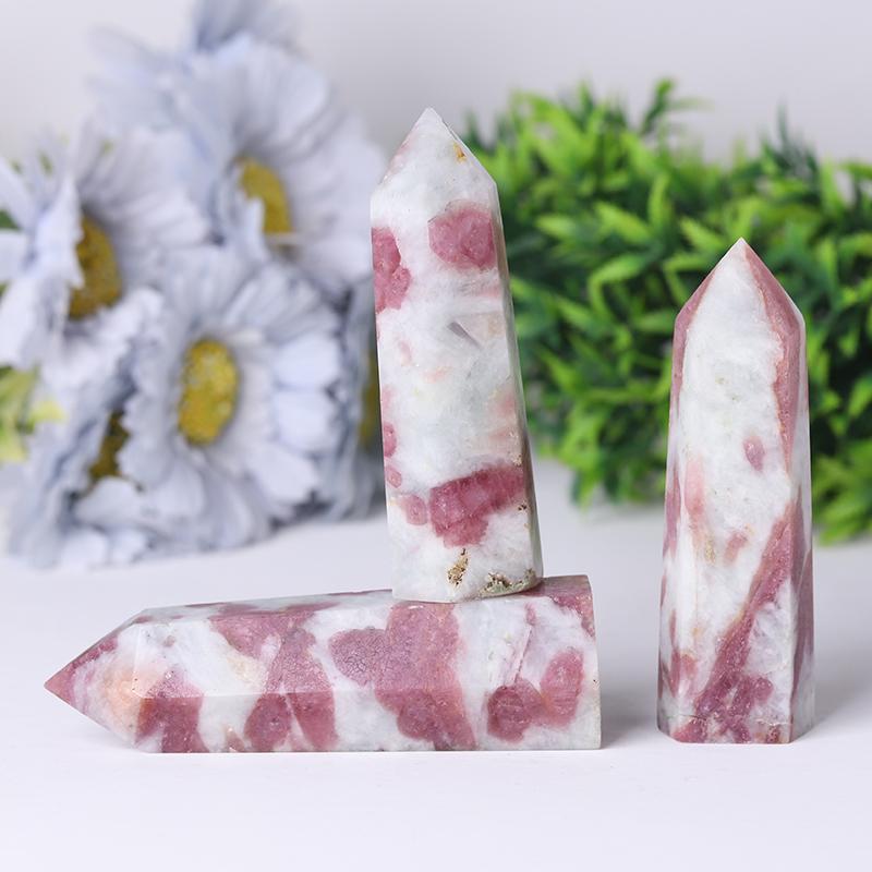 Natural High Quality Pink Tourmaline Point Healing Crystal Tower Crystal wholesale suppliers