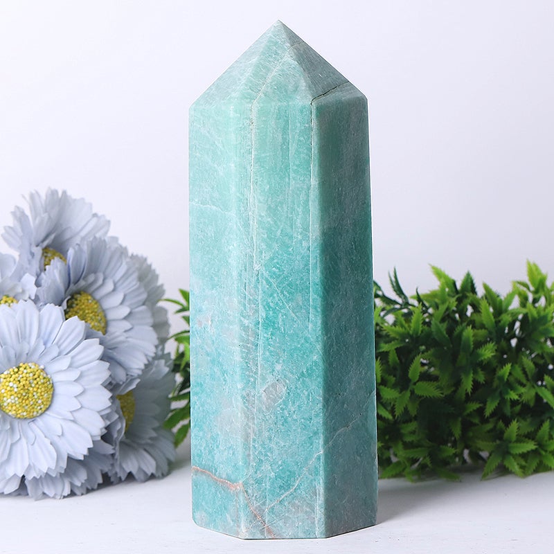 7" Unique Amazonite Crystal Tower