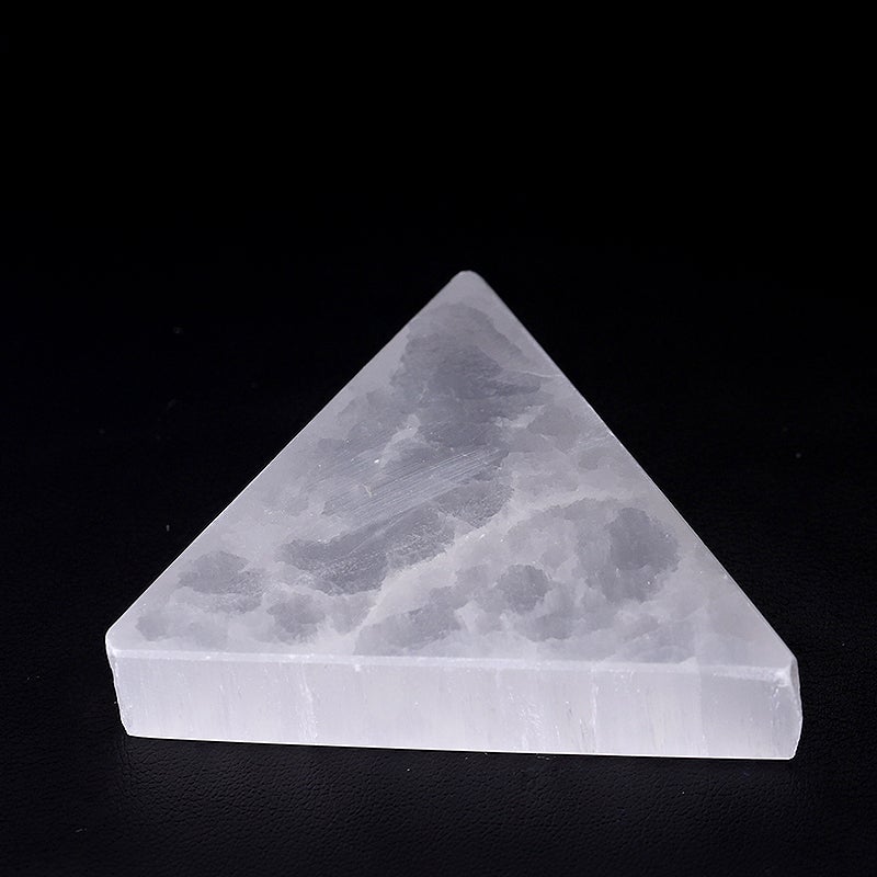 2" Triangle Selenite Slab Crystal Charging Plate Crystal wholesale suppliers