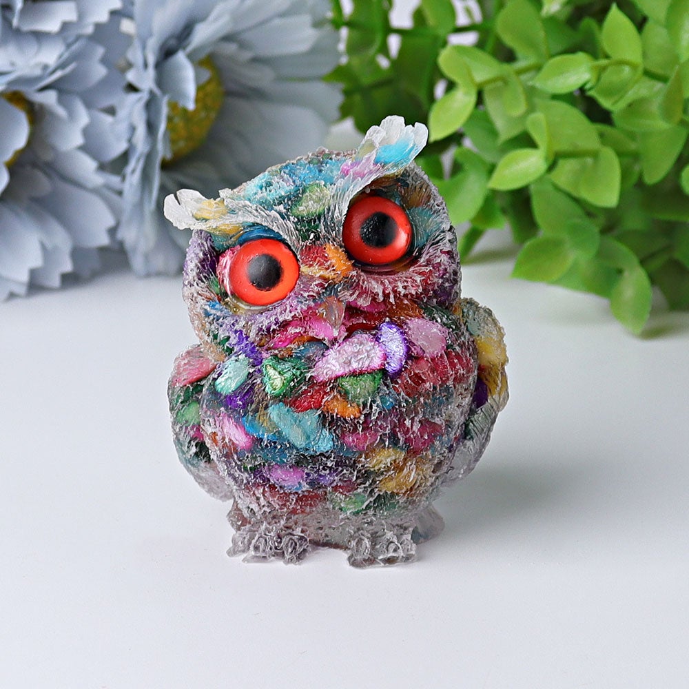 2.4" Resin Owl Crystal Carving Crystal wholesale suppliers