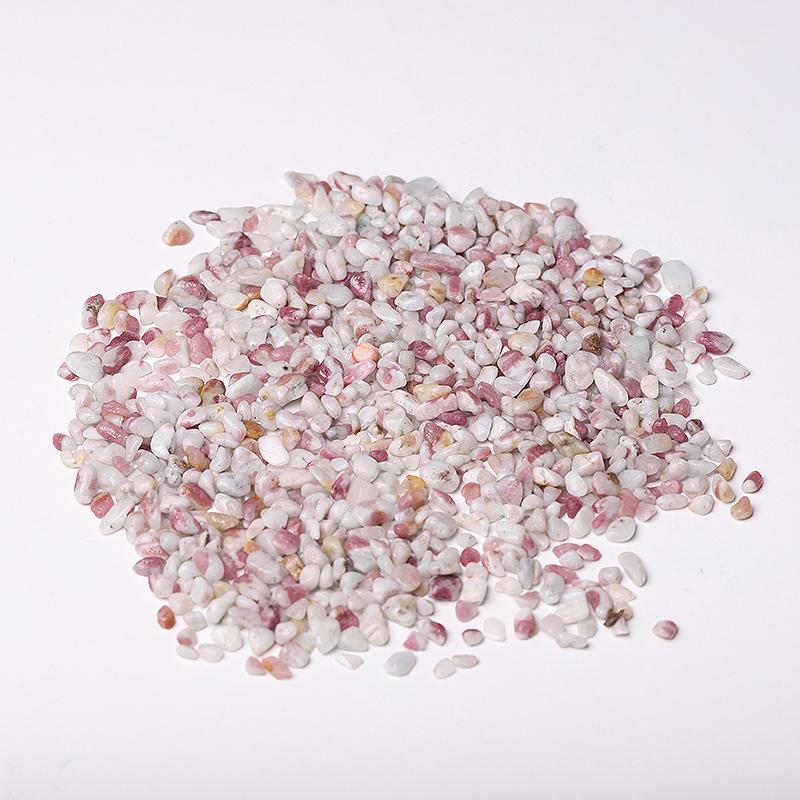 0.1kg 5-7mm Natural Pink Tourmaline Chips Crystal Chips for Decoration Crystal wholesale suppliers