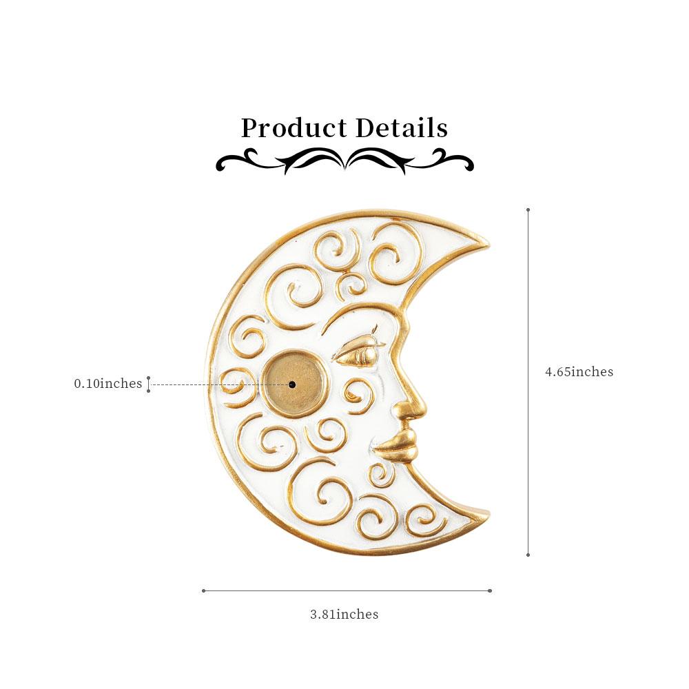 Resin Moon Shape Incense Holder