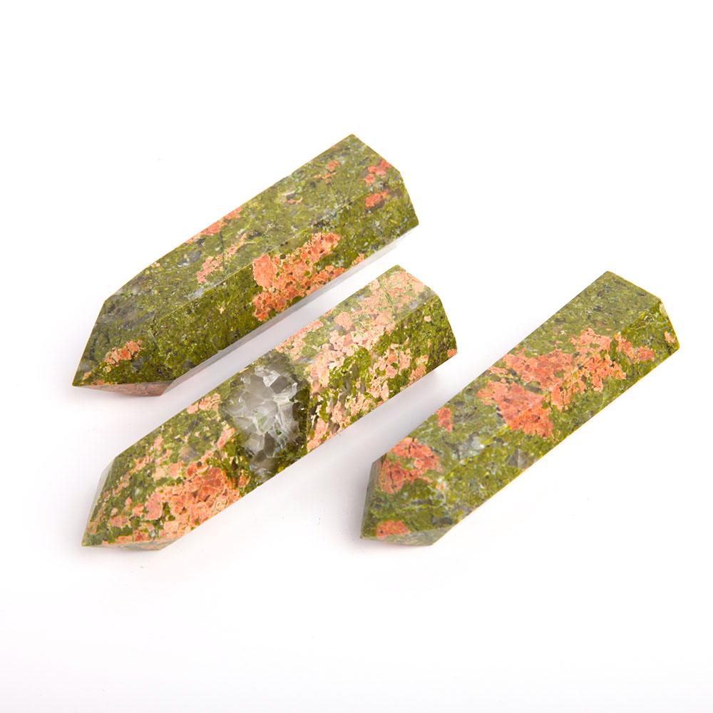 Set of 3 Unakite Crystal Point Crystal wholesale suppliers