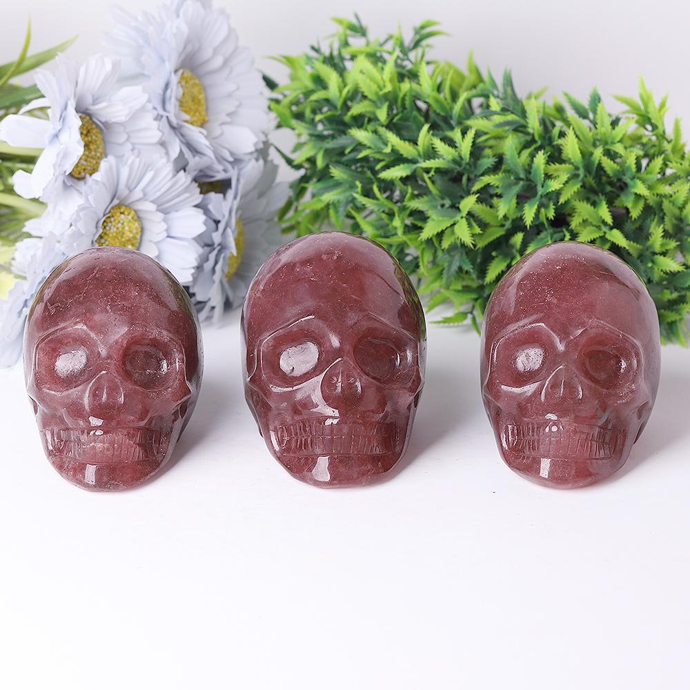 Strawberry Quartz Crystal Skull Carvings Crystal wholesale suppliers