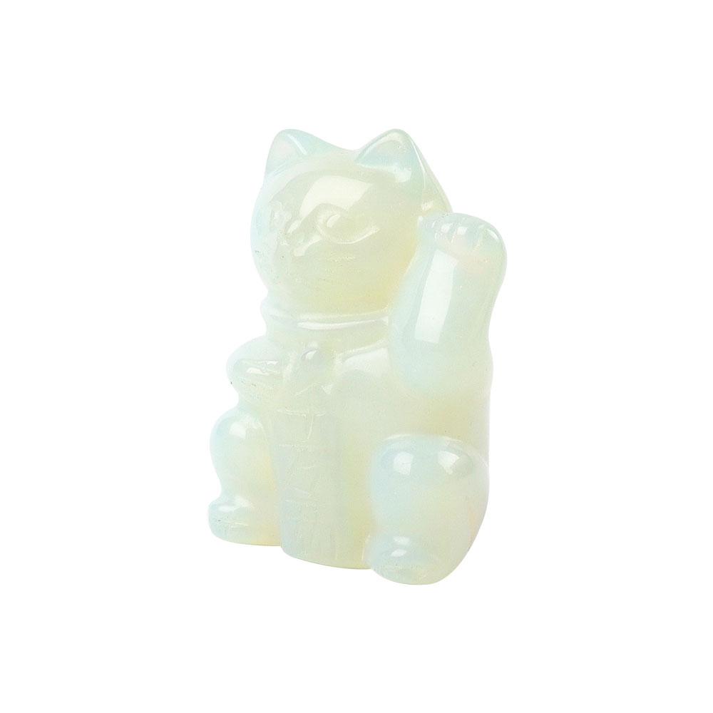 2" Opalite Crystal Carving Lucky Cat Crystal wholesale suppliers