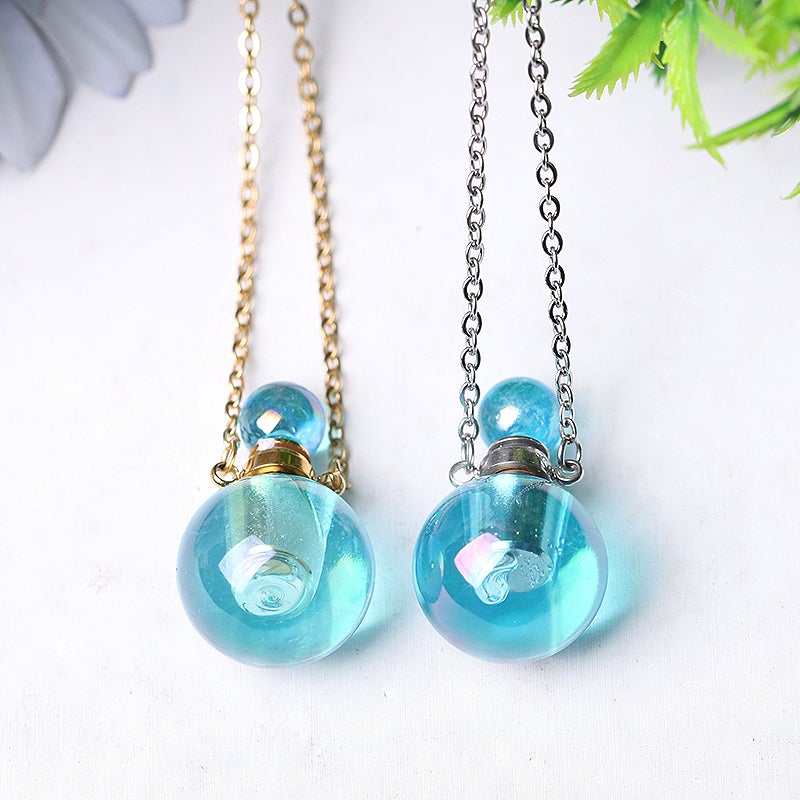 0.5ml Aura Angel Crystal Perfume Bottle Necklace DIY Crystal wholesale suppliers